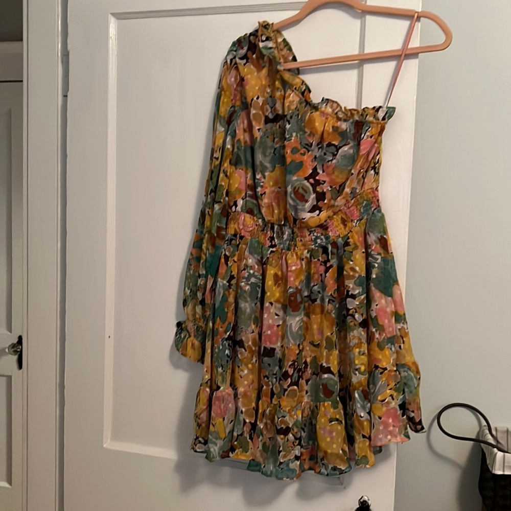 Vici one shoulder mini dress